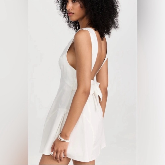 Free People Eye Catching Mini Dress in Ivory - Picture 3 of 13